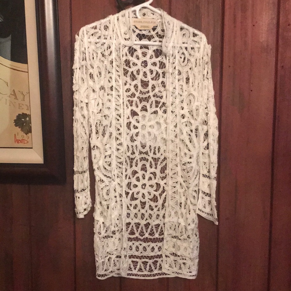 Vintage Stone_Cold_Fox Lace Long Jacket